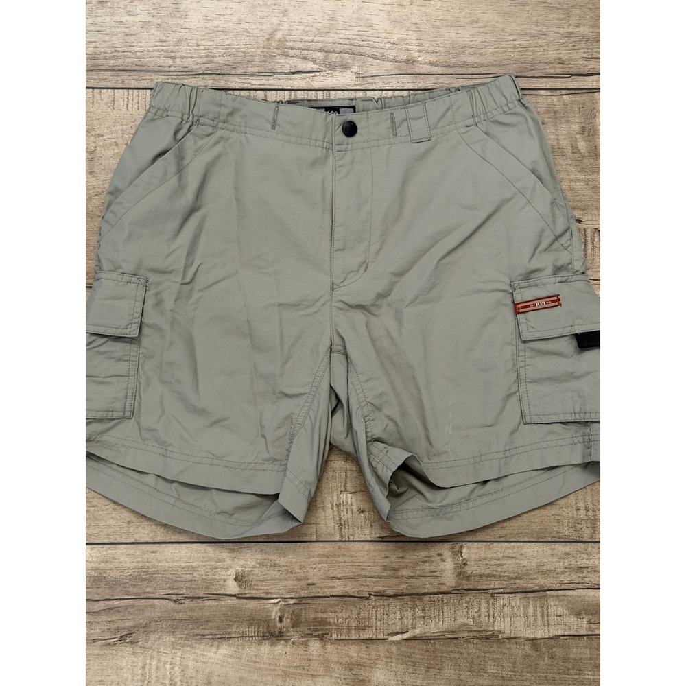 REI Sahara Womens Cargo Shorts Size 8 Sage Green Hiking Outdoor UPF 50 Nylon